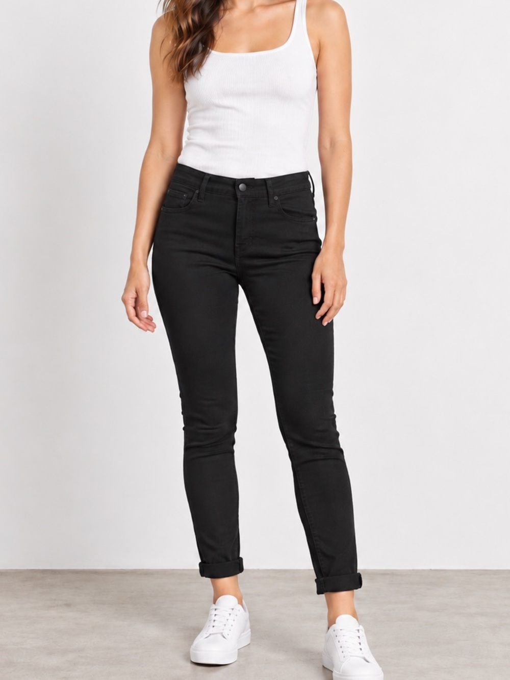 Loft Women's Black Skinny Jeans - “Curvy Skinny” Fit